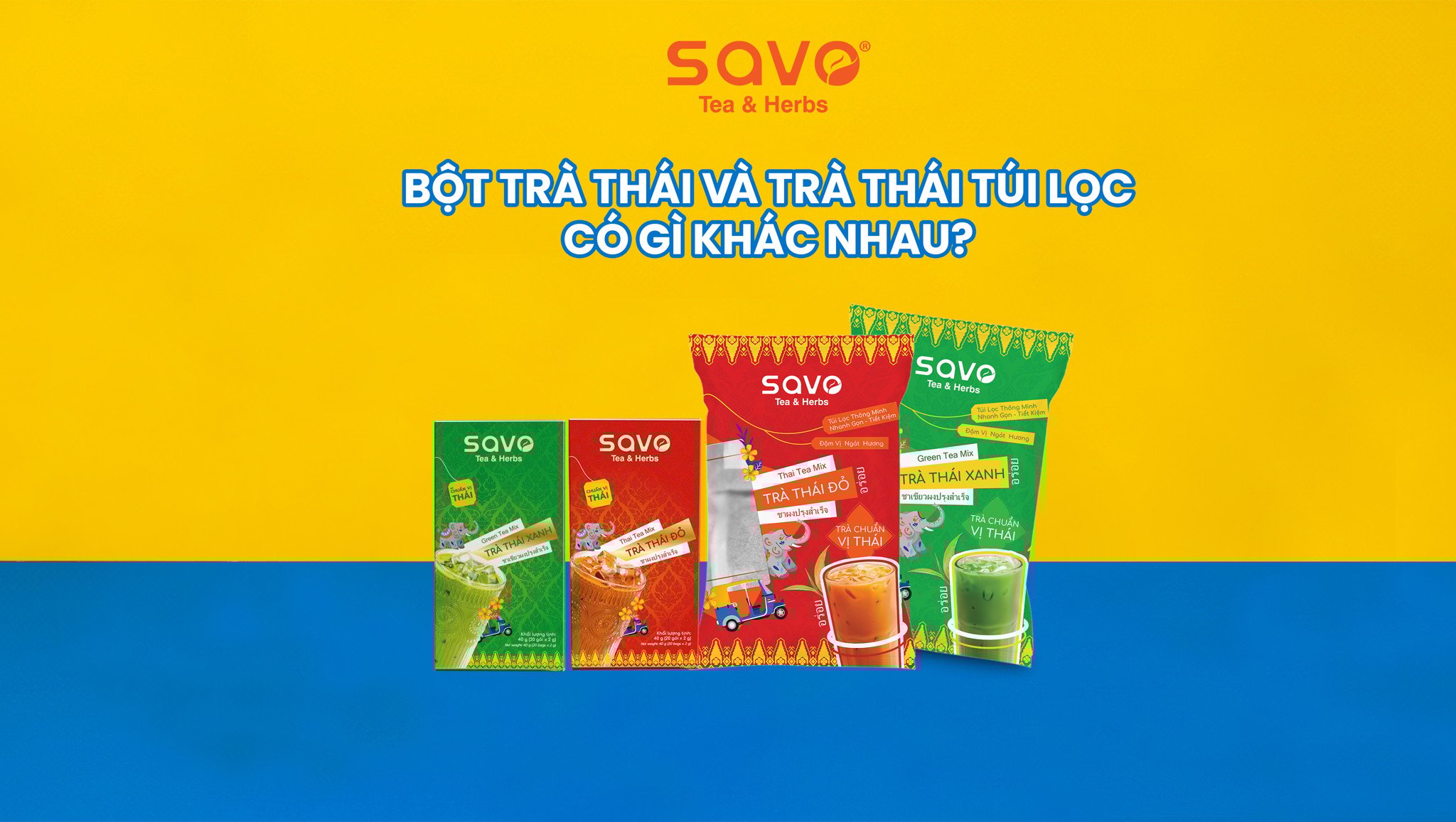 Phân biệt bột trà thái và trà thái túi lọc