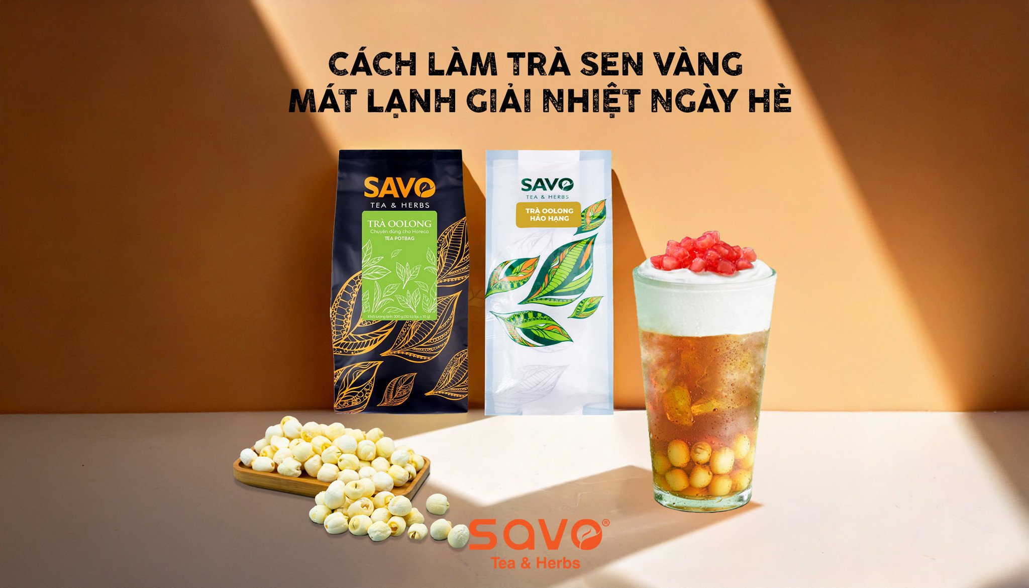 Cách làm trà sen vàng mát lạnh giải nhiệt ngày hè