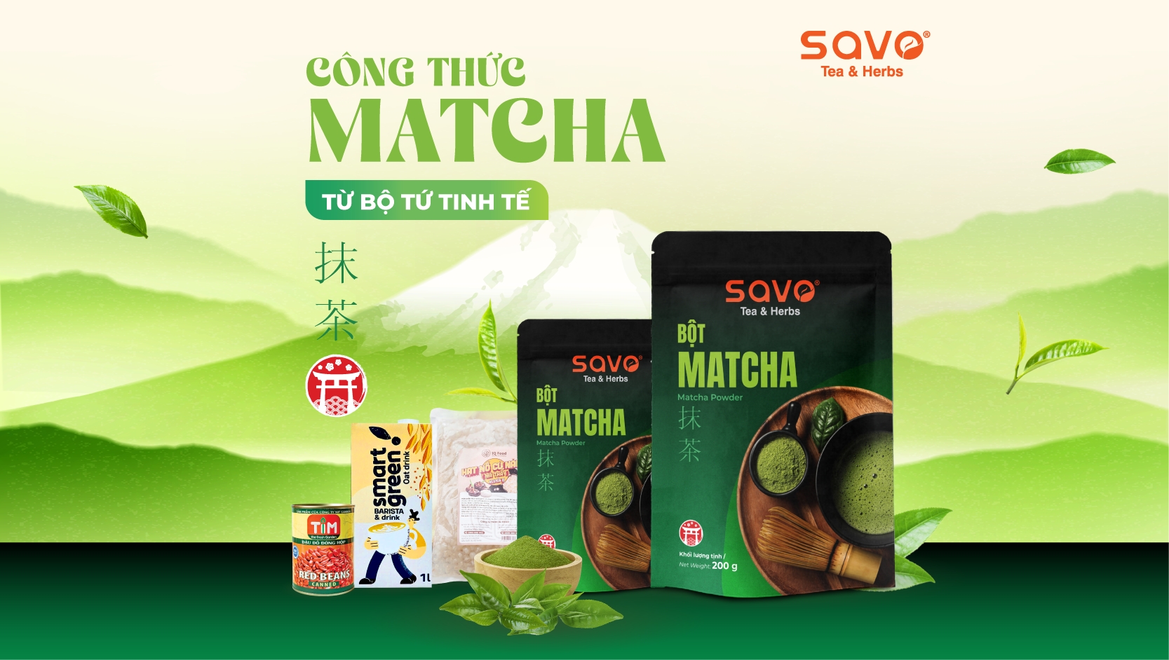 CÔNG THỨC MÓN UỐNG MATCHA TỪ BỘ TỨ TINH TẾ