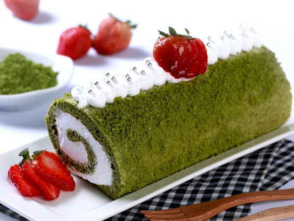 Bánh bông lan matcha thơm ngon, lạ vị. Nguồn: internet
