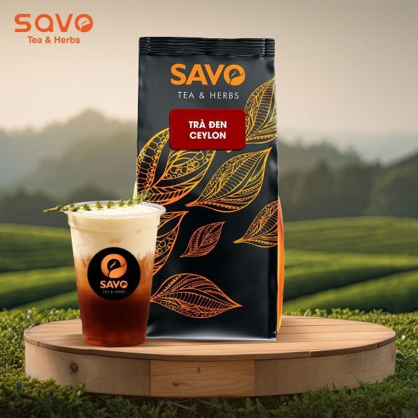 Cốt trà đen SAVO pha trà sữa. Nguồn: savotea.com