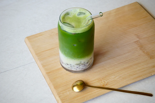 Matcha Latte Đậu Đỏ với công thức siêu đơn giản. Nguồn: internet