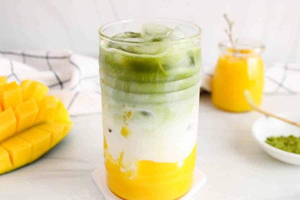 Matcha Xoài ngọt dịu, thơm mát cho ngày hè. Nguồn: internet