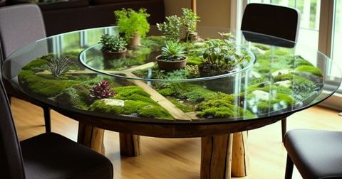 Nội Thất Kết Hợp Rêu