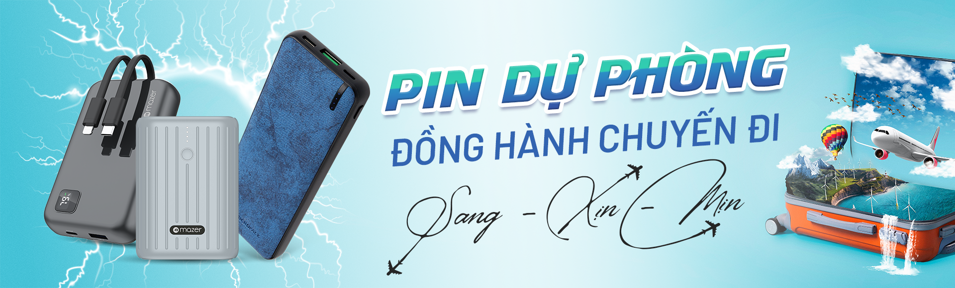 Pin sạc dự phòng có dây Mazer