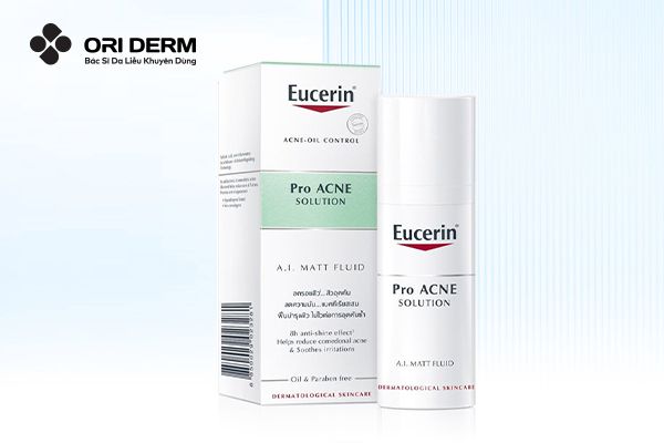 Kem dưỡng ẩm ngăn ngừa mụn Eucerin ProAcne Matt Fluid