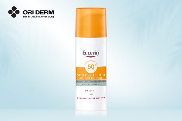 Kem chống nắng Eucerin cho da nhờn mụn Sun Dry Touch Oil Control SPF50+