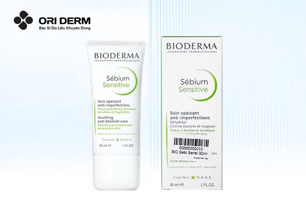 Kem dưỡng ẩm cho da nhờn mụn Bioderma Sébium Sensitive
