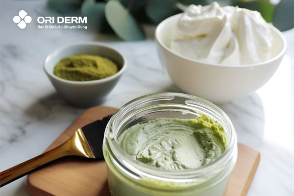Mặt nạ trị thâm mụn bằng sữa chua và trà xanh