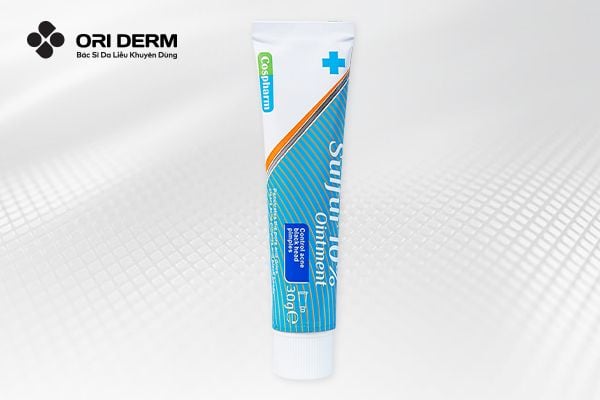 Kem gom cồi mụn và giảm thâm Sulfur 10% Ointment