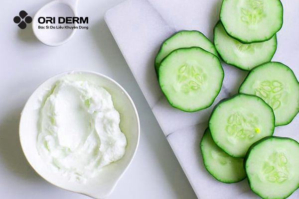 Trị thâm bằng dưa leo với sữa chua