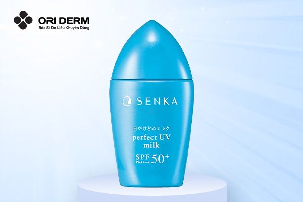 Kem chống nắng hóa học Senka Perfect UV Milk SPF50+