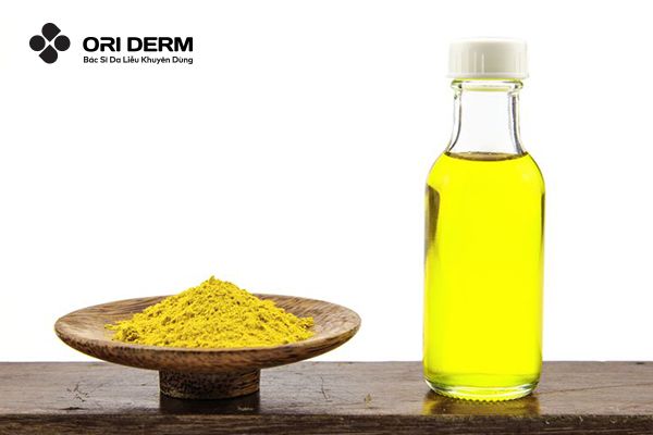 Cách trị thâm mụn bằng nghệ và dầu oliu