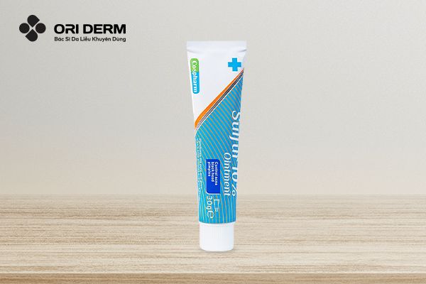Kem đẩy mụn ẩn và thâm Sulfur 10% Ointment