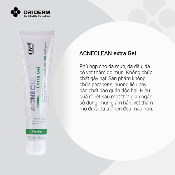 Ưu điểm của gel AcneClean extra Gel 15g