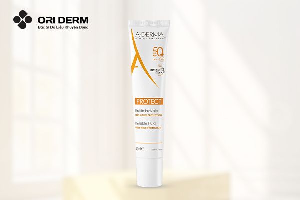 Kem chống nắng ADERMA Protect Fluid Invisible SPF50+