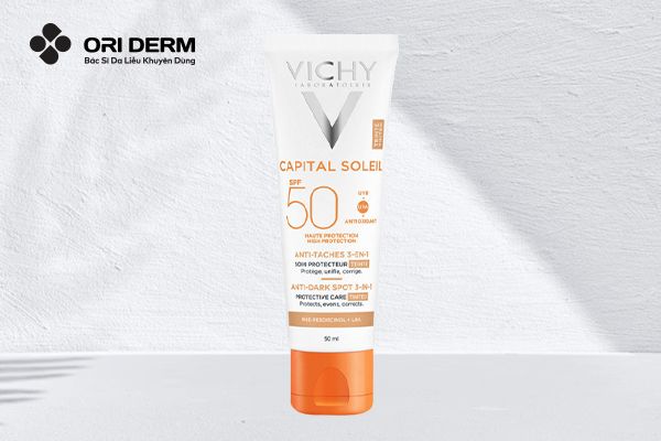 Kem chống nắng phổ rộng Vichy Capital Soleil Anti-Dark Spot 3-IN-1 SPF50