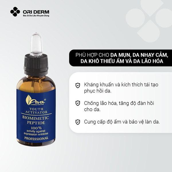 Công dụng serum phục hồi da Ava Biomimetic Peptide Serum