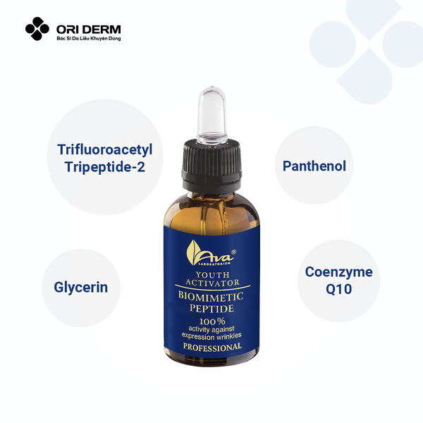 Thành phần serum phục hồi da Ava Biomimetic Peptide Serum