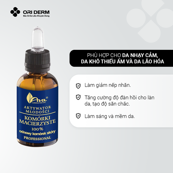 Công dụng Serum dưỡng ẩm chống lão hóa Ava Argan Stem Cells