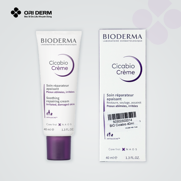 Kem dưỡng phục hồi da Bioderma Cicabio creme 40ml