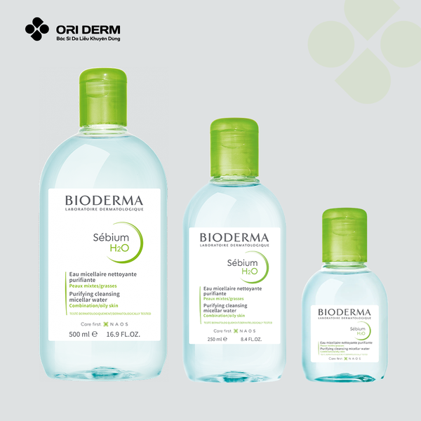 Nước tẩy trang cho da dầu mụn Bioderma Sébium H2O