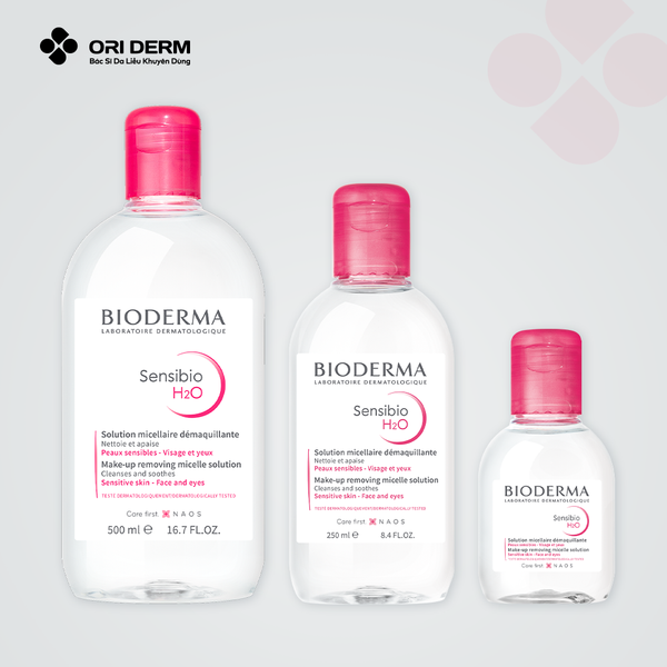 Nước tẩy trang cho da nhạy cảm Bioderma Sensibio H2O