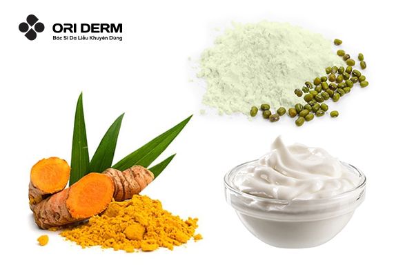Mặt nạ bột đậu xanh, nghệ và sữa chua