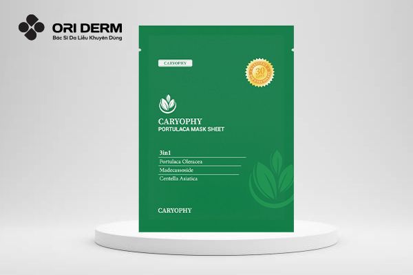 Mặt nạ dành cho da dầu mụn Caryophy Portulaca Mask Sheet