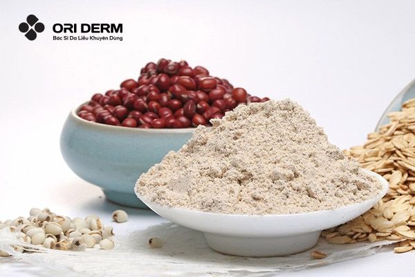 Tẩy da chết cơ thể bằng bột Đậu Đỏ