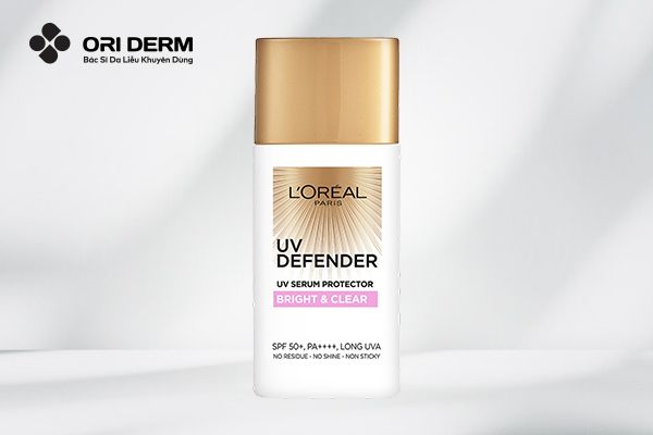 Kem chống nắng nâng tone cho da dầu L’Oreal UV Defender UV Serum Protector Bright & Clear