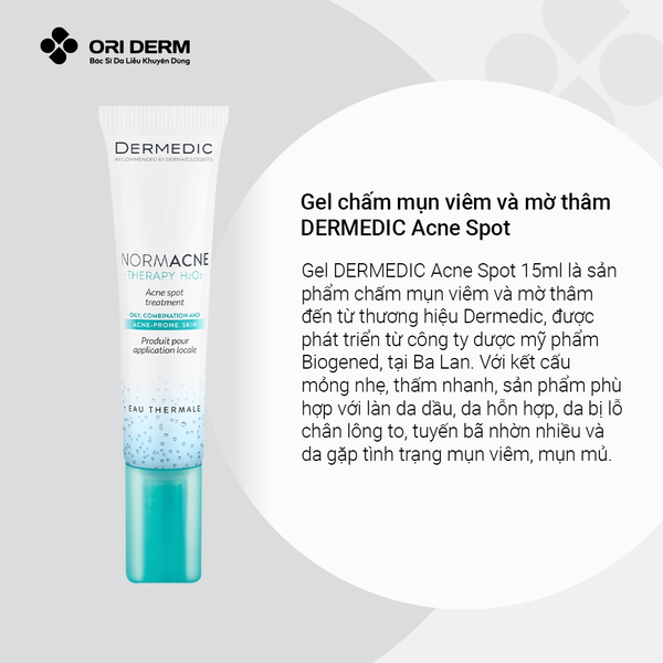 Ưu điểm gel DERMEDIC Acne Spot