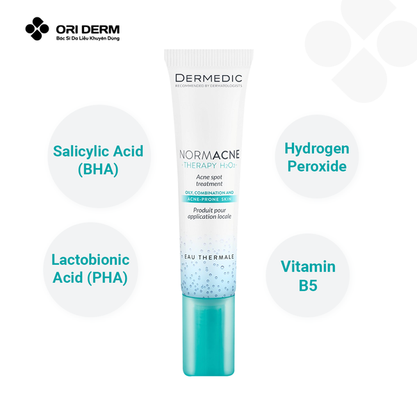 Thành phần gel DERMEDIC Acne Spot