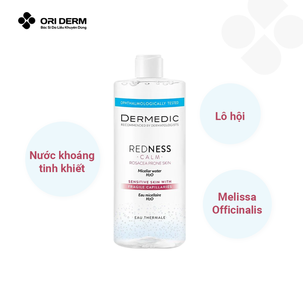 Thành phần nước tẩy trang cho da nhạy cảm dễ kích ứng DERMEDIC 500ml