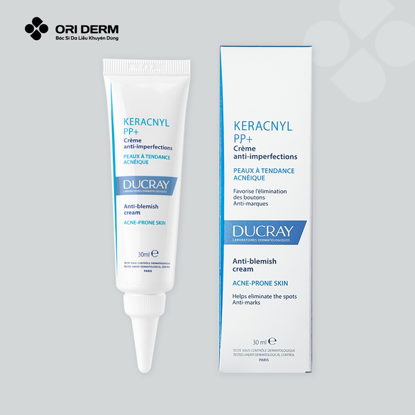 Kem giảm mụn mờ thâm Ducray Keracnyl PP Cream 30ml