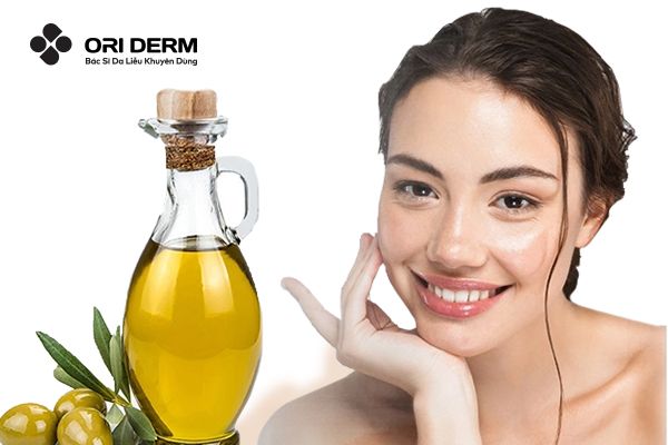 Dưỡng ẩm da khô bằng dầu oliu