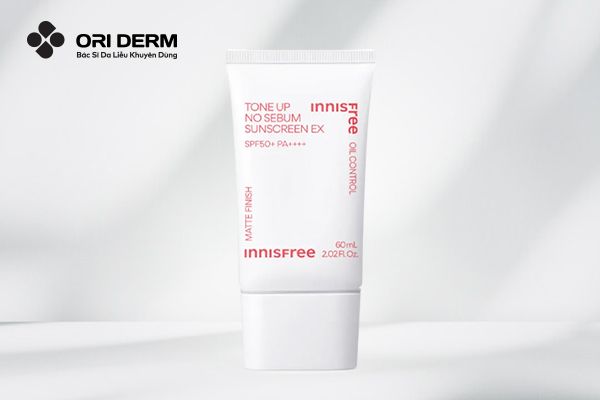 Kem chống nắng nâng tone cho da dầu Innisfree Tone Up No Sebum Sunscreen EX SPF50