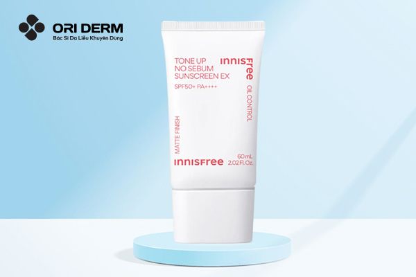 Kem chống nắng nâng tone&nbsp;cho da dầu&nbsp;Innisfree Tone Up No Sebum Sunscreen EX SPF50