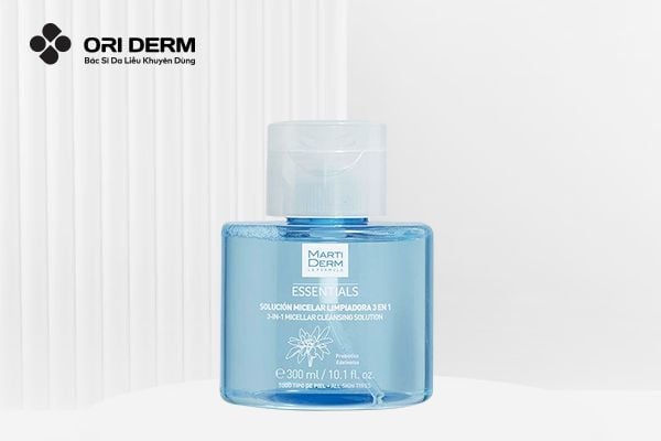 Nước tẩy trang Martiderm Essentials Micellar Cleansing Solution 3in1