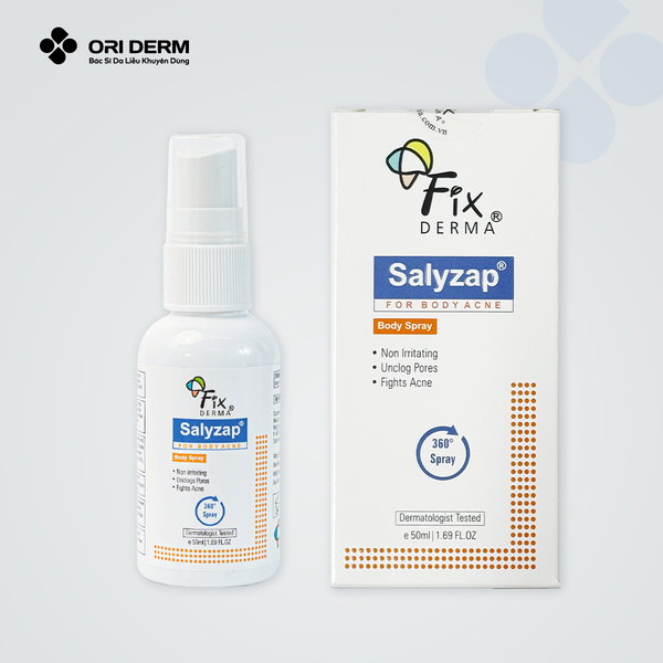 Xịt mụn lưng và body Fixderma Body Acne Spray 50ml