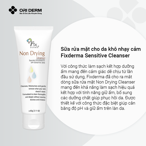 Ưu điểm sữa rửa mặt cho da khô Fixderma Sensitive Cleanser