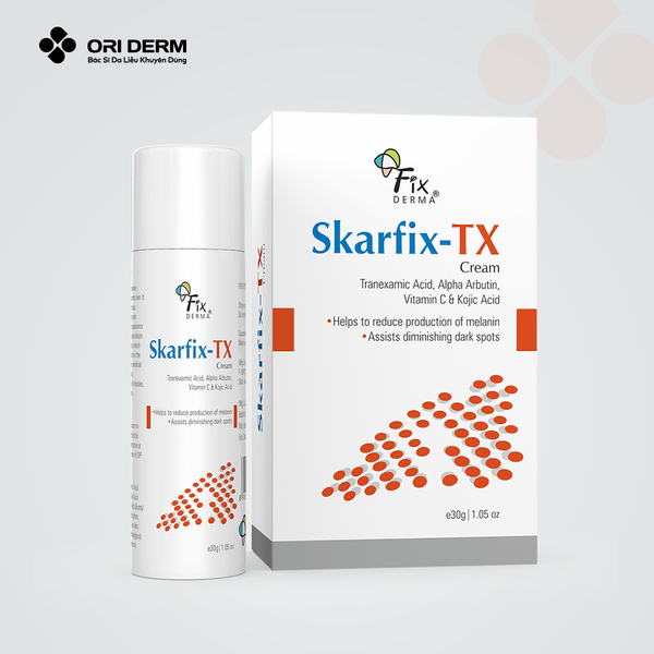 Kem dưỡng trắng da mờ thâm nám Fixderna Skarfix-TX Cream 30g