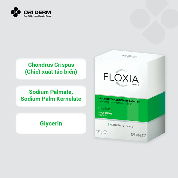 Thành phần xà phòng tắm và tẩy da chết Floxia Exfoliating Soap