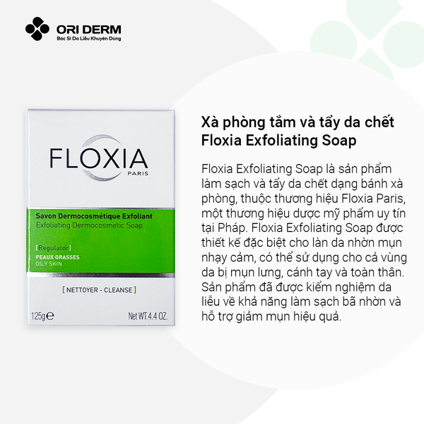 Ưu điểm xà phòng tắm và tẩy da chết Floxia Exfoliating Soap