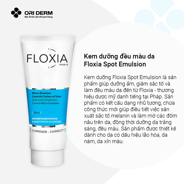 Ưu điểm kem dưỡng đều màu da Floxia Spot Emulsion 40ml
