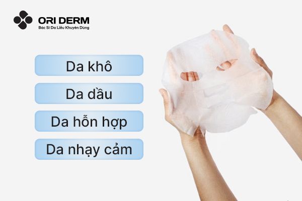 Cách chọn mặt nạ dưỡng ẩm phù hợp với từng loại da