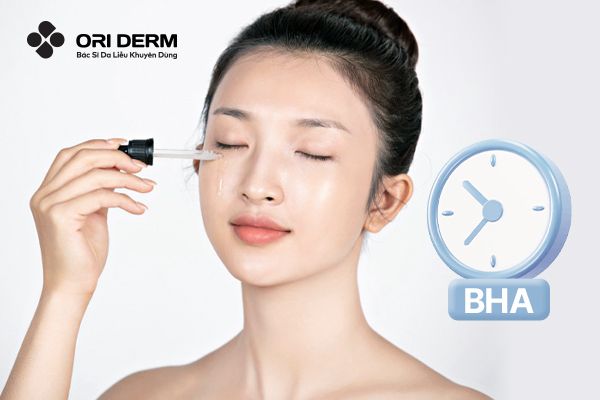 BHA đẩy mụn trong bao lâu?