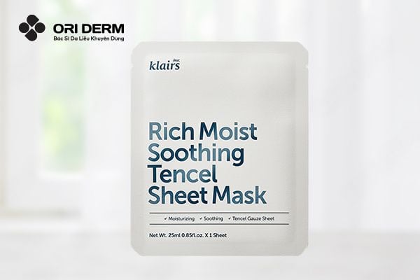 Mặt nạ dưỡng ẩm, làm dịu da Klairs Rich Moist Soothing Sheet Mask