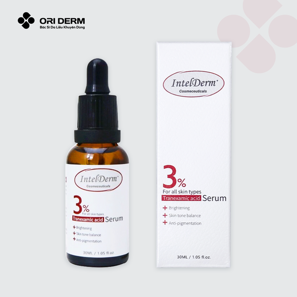 Serum dưỡng ẩm trắng da IntelDerm Tranexamic acid 3% 30ml