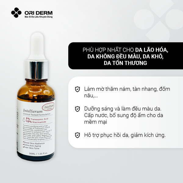 Công dụng serum IntelDerm Trx 3% Niacinamide 10%
